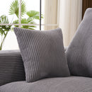 Modular Sectional Sofa With Extra Wide Cushion, USB / Type C Charger, Petal Armrest