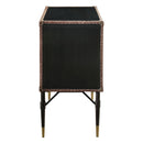 Brancaster - Console Cabinet - Top Grain Leather & Aluminum