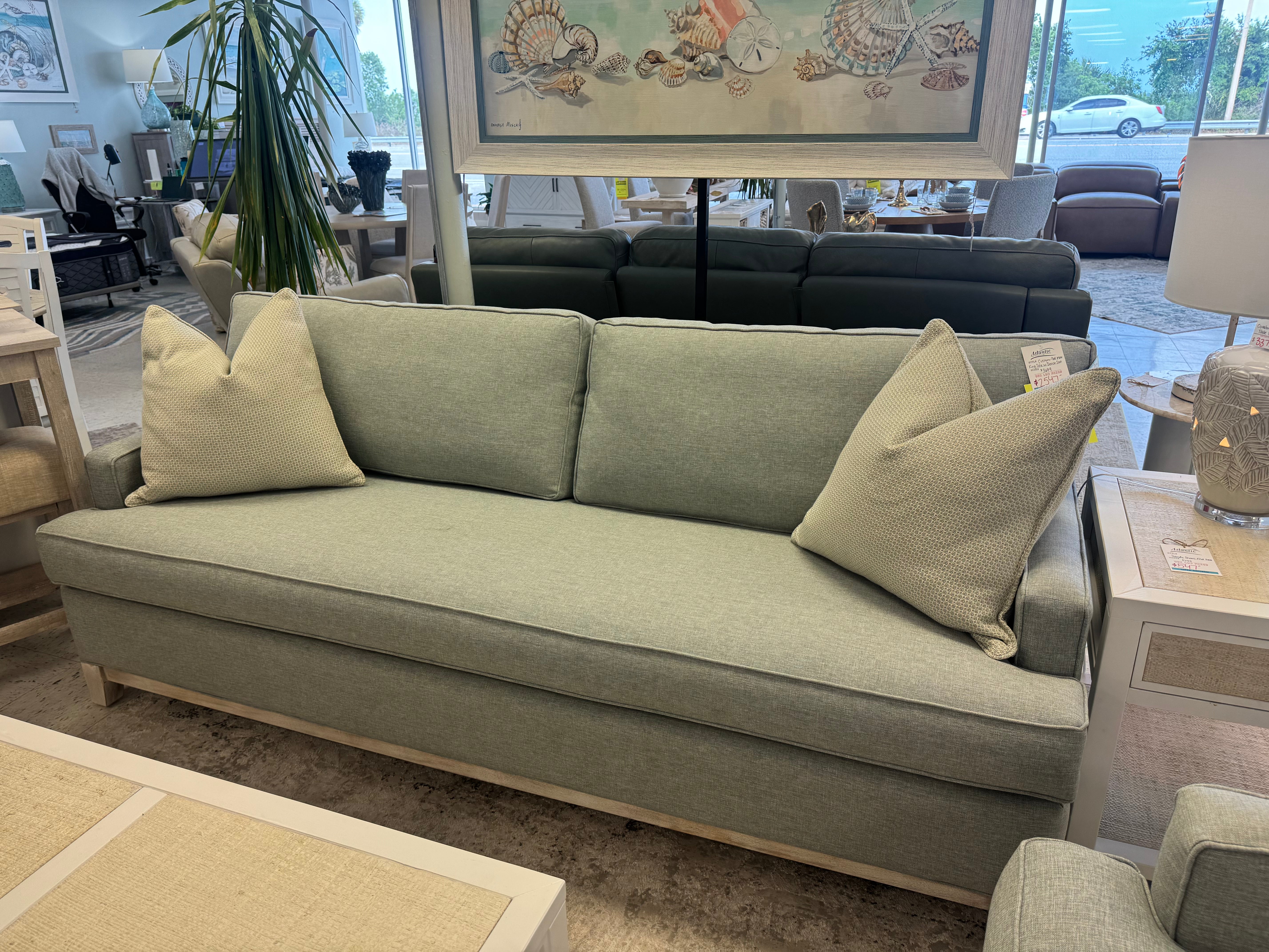 Custom Capris Del Mar King Sofa w/Bench Seat