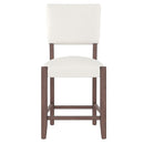 5 Piece Counter Height Dining Set With 4 Upholstered Chairs