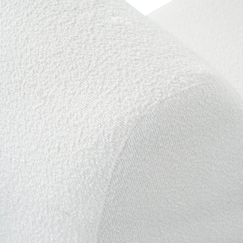 Curved Lounge Chair With Ottoman And High Resilience Foam