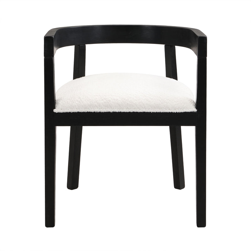 Contemporary Dining Chair Set With Armrests