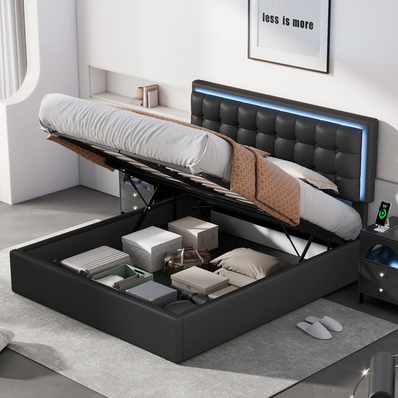 Aspatria queen upholstered storage platform bed discount