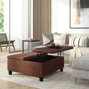 Ellis - Coffee Table Storage Ottoman Contemporary Design