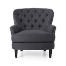 Enchante - Living Room Set With Tufted Back Club Chair And Ottoman