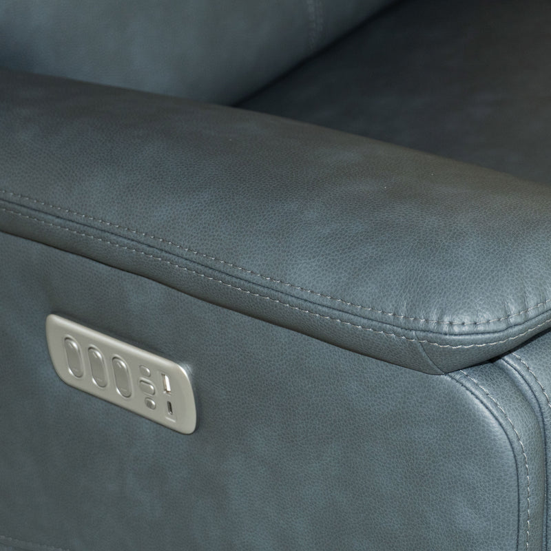 Vernon - Power Swivel Gliding Recliner With Power Headrest, Lumbar, Heat & Massage