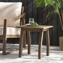 Kinesis - Outdoor Side Table With Slatted Top And Wood Frame
