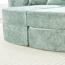 Boneless Design Upholstered Sofa Bed With Cup Holders