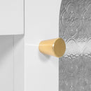 Elegant Vanity Makeup Table & Chair Set Modern Dressing Table With Organizer Writing Desk Charging Port Engineered Wood - White