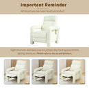 Push Back Recliner Armchair Upholstered Recliner Chair Single Sofa With Adjustable Backrest