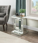 Noralie - Accent Table - Mirrored - 24" - Atlantic Fine Furniture Inc
