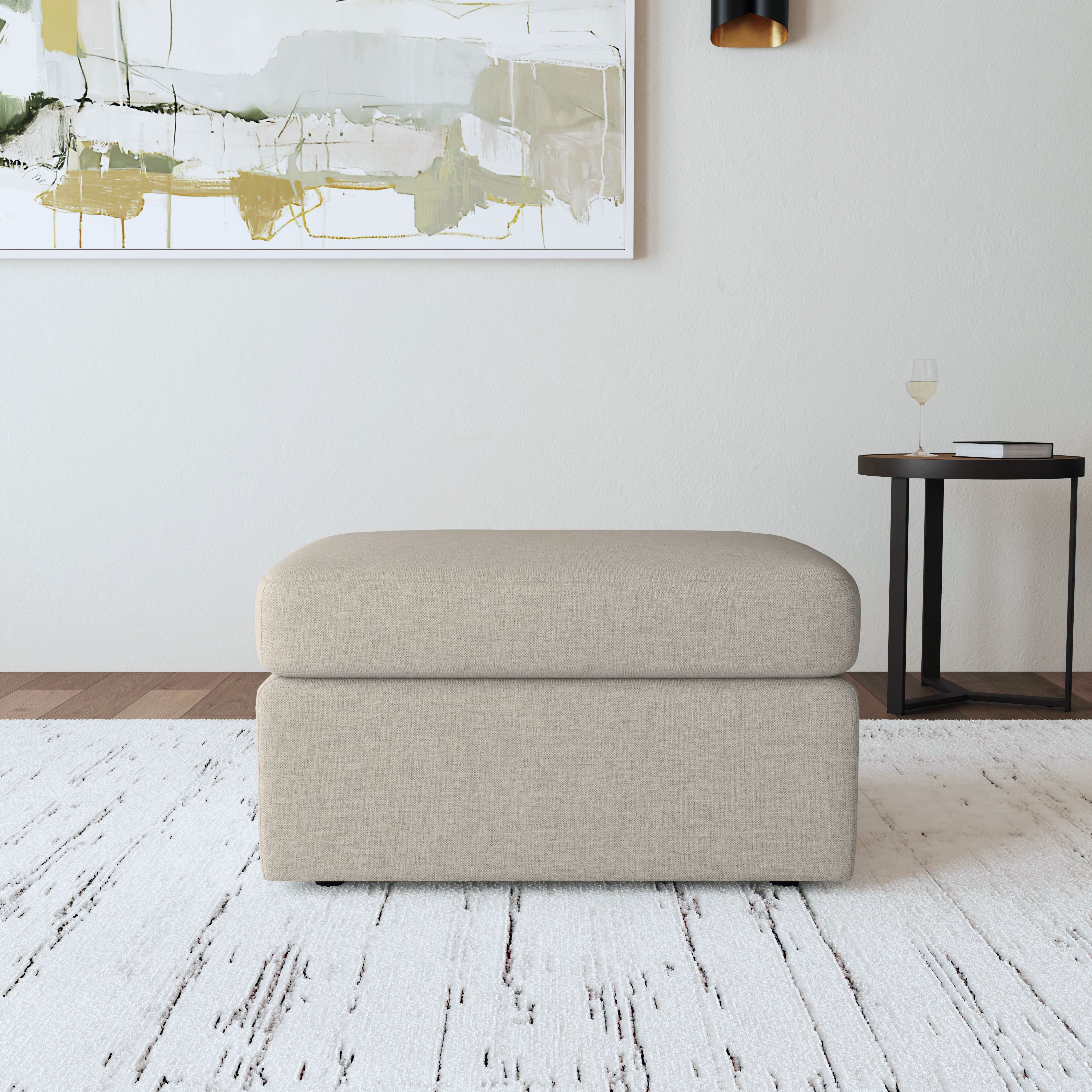 Sky - Fabric Ottoman