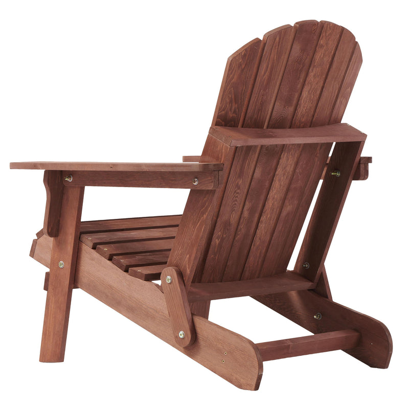 Oversize Outdoor Folding Adirondack Chair, Patio Chair For Garden