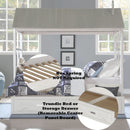 Tree House II - Twin Bed - Weathered White & Washed Gray - Atlantic Fine Furniture Inc