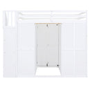 Loft Bed With Wardrobe, Desk And Shelves