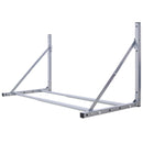 Wall-Mounted Folding Tire Storage, 30.5 To 50.5" Wide, Supports 300 Pounds - Silver