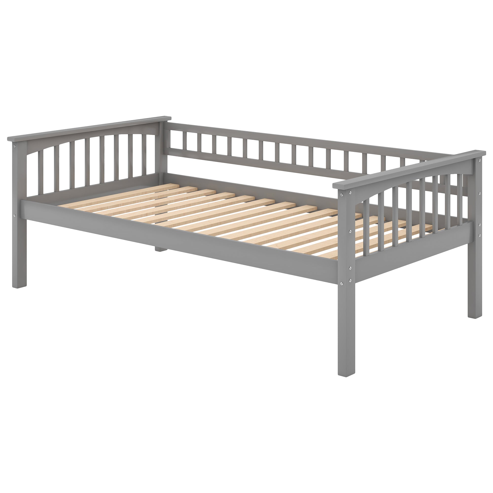 Twin over Twin Bunk Bed with Drawers, Convertible Beds, Gray(Old SKU: SM000240AAE-1) - Atlantic Fine Furniture Melbourne FL