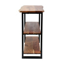 Industrial Media Console Table - Natural