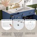 Bathroom Vanity With Sink, Soft Close Doors, Adjustable Shelves