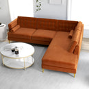 Brooke - Velvet Sectional Sofa