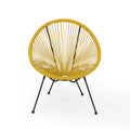Union - Chair With Woven Design And Steel Frame