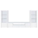 Jude - 2 Door Engineered Wood TV Stand - High Gloss White