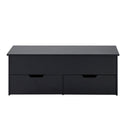 Lift-Top Coffee Table With Storage Center Tables Hidden Compartment & 2 Drawers, Sofa Table For Living Room - Black