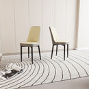 Modern Dining Chair With Cushions And Metal Legs