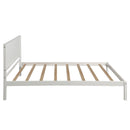 Platform Bed Frame with Headboard, Wood Slat Support, No Box Spring Needed,Twin, White(OLD SKU:WF191418AAK)
