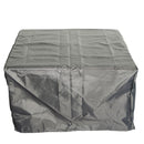 Elegant Cast Aluminum Square Fire Table With Fire Glass And Cover - Antique Bronze