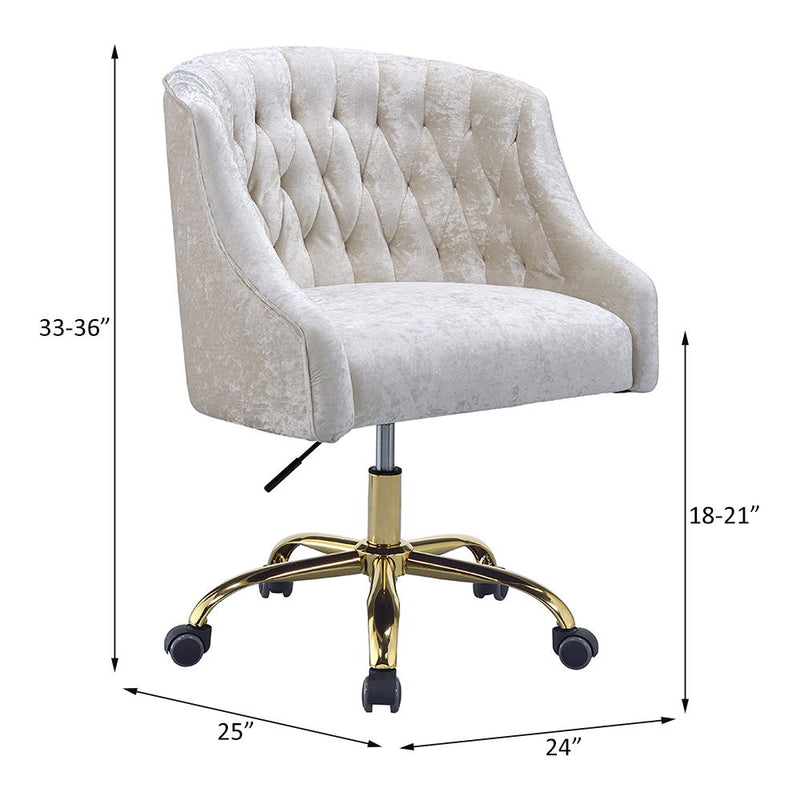 Levian - Office Chair - Cream / Gold