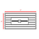 Rectangle Fire Pit, Fuel Versatility - Black