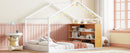 Bed House Frame With Shelves And Lights
