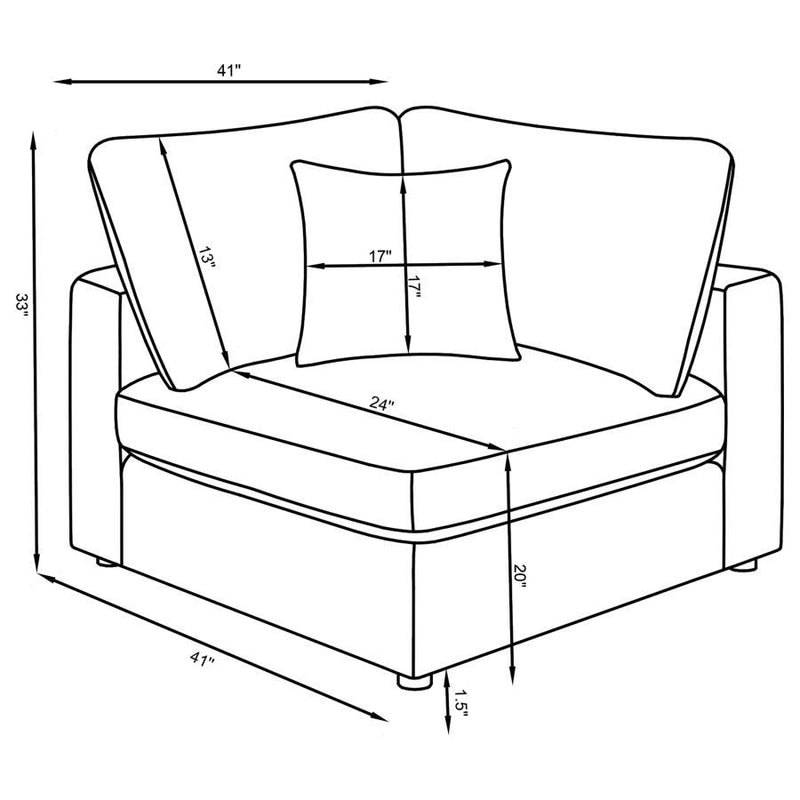 Serene - Upholstered Modular Sectional Sofa