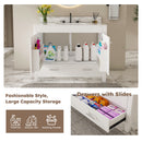 43" Bathroom Vanity Multi Functional Cabinet - White