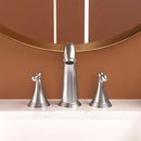 Elegant 2 Handle Widespread Bathroom Faucet With Pop Up Drain And Water Supply Lines