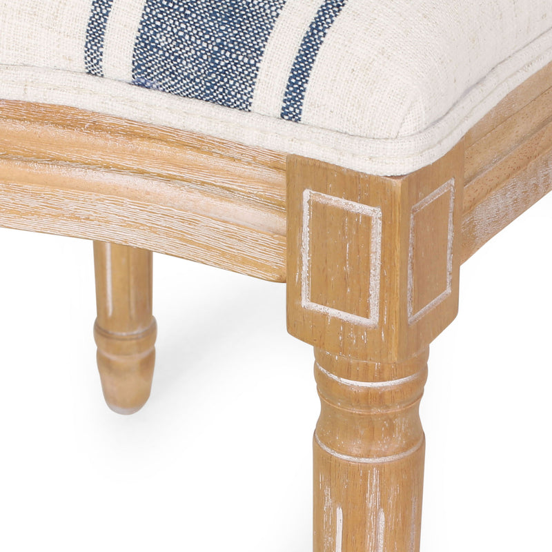 French Country Inspired Dining Chair With Iconic Round Backrest