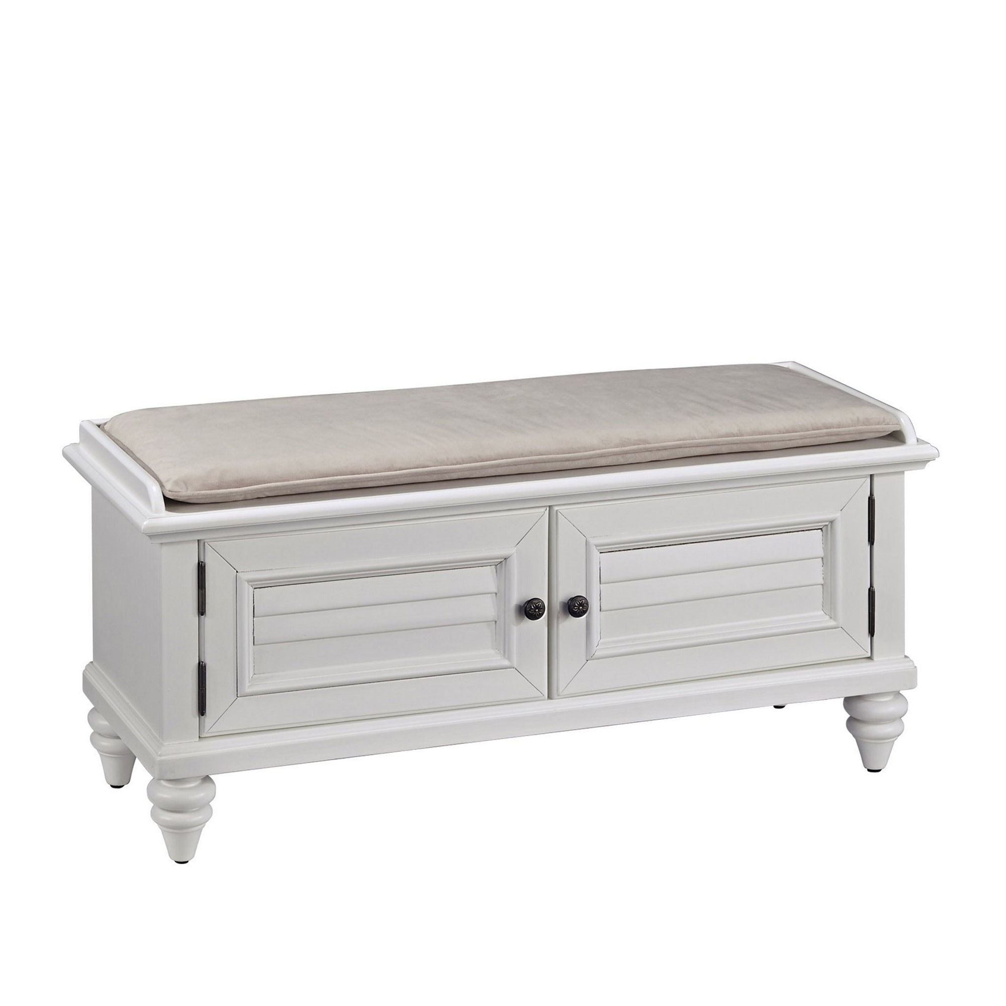Bermuda - Storage Bench - White