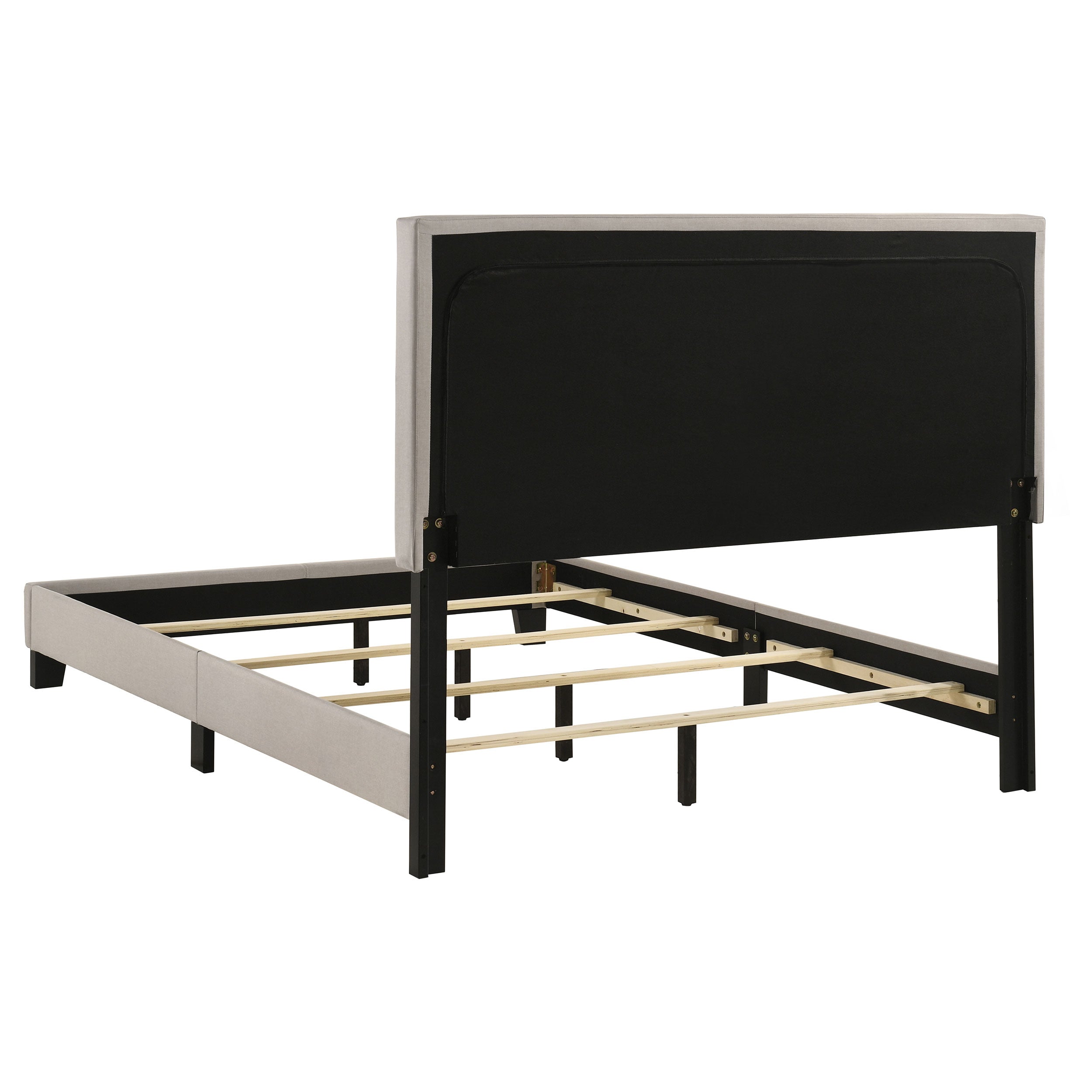 Boyd Upholstered Full Panel Bed Ivory — view 5