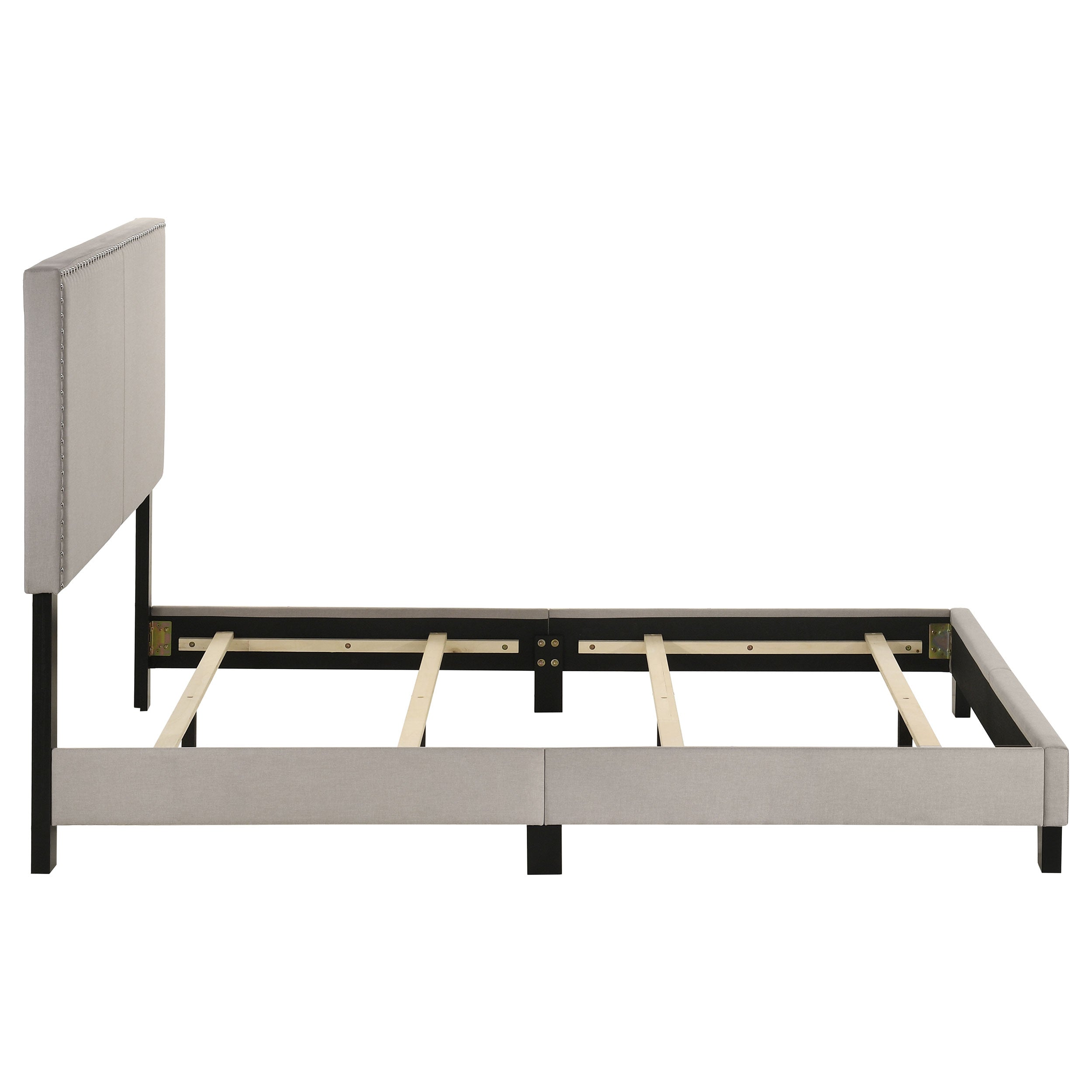 Boyd Upholstered Full Panel Bed Ivory — view 6