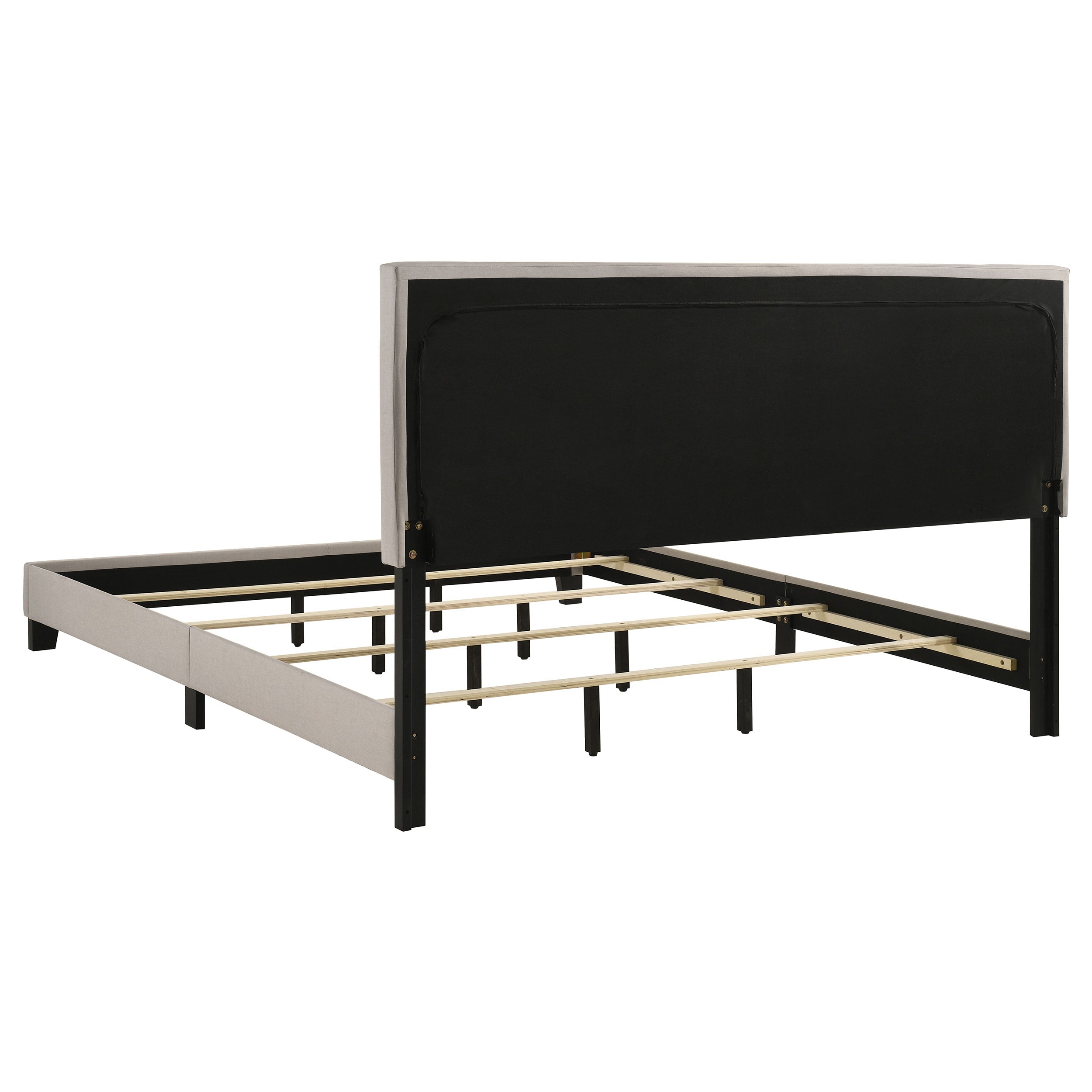 Boyd Upholstered California King Panel Bed Ivory — view 5