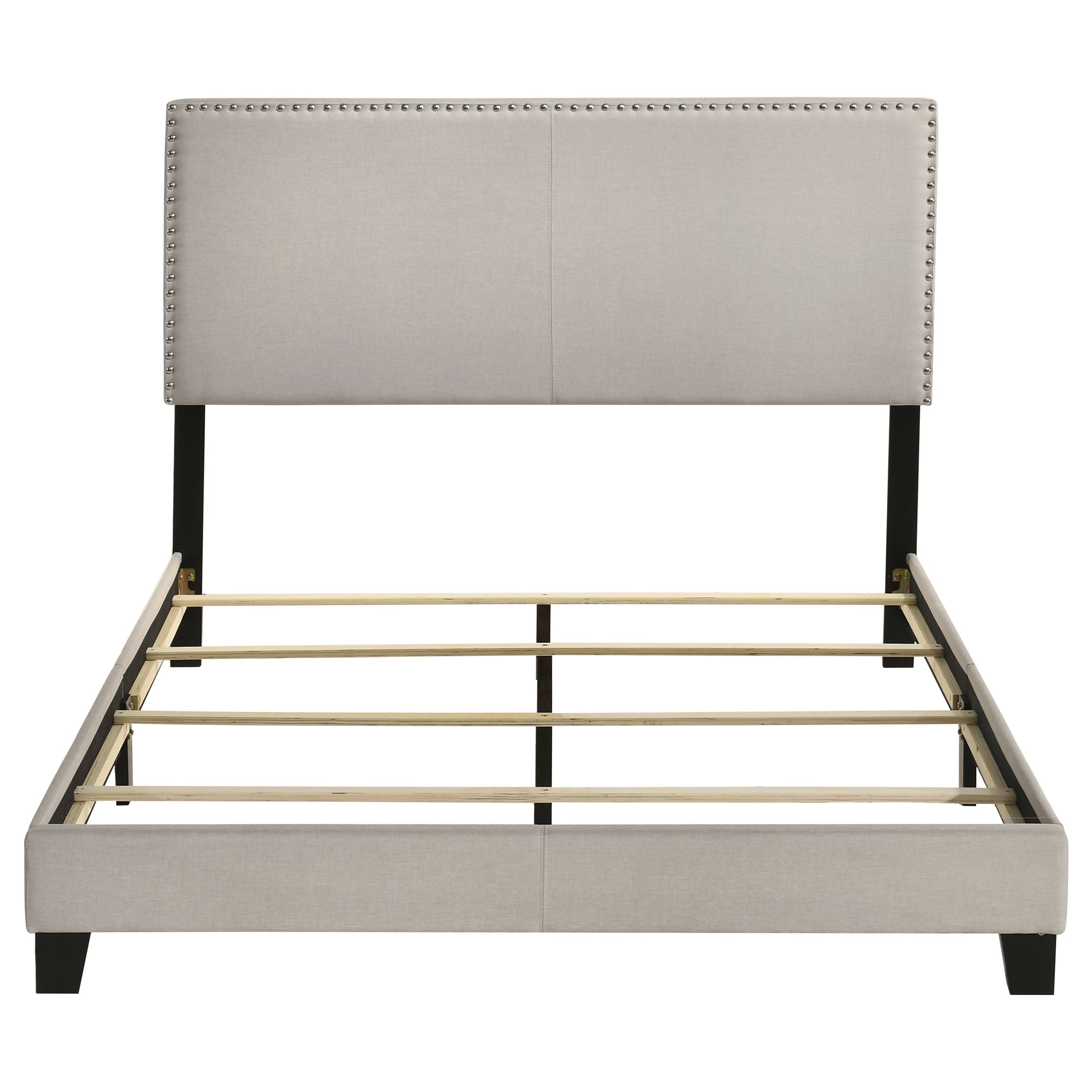 Boyd Upholstered Queen Panel Bed Ivory — view 4