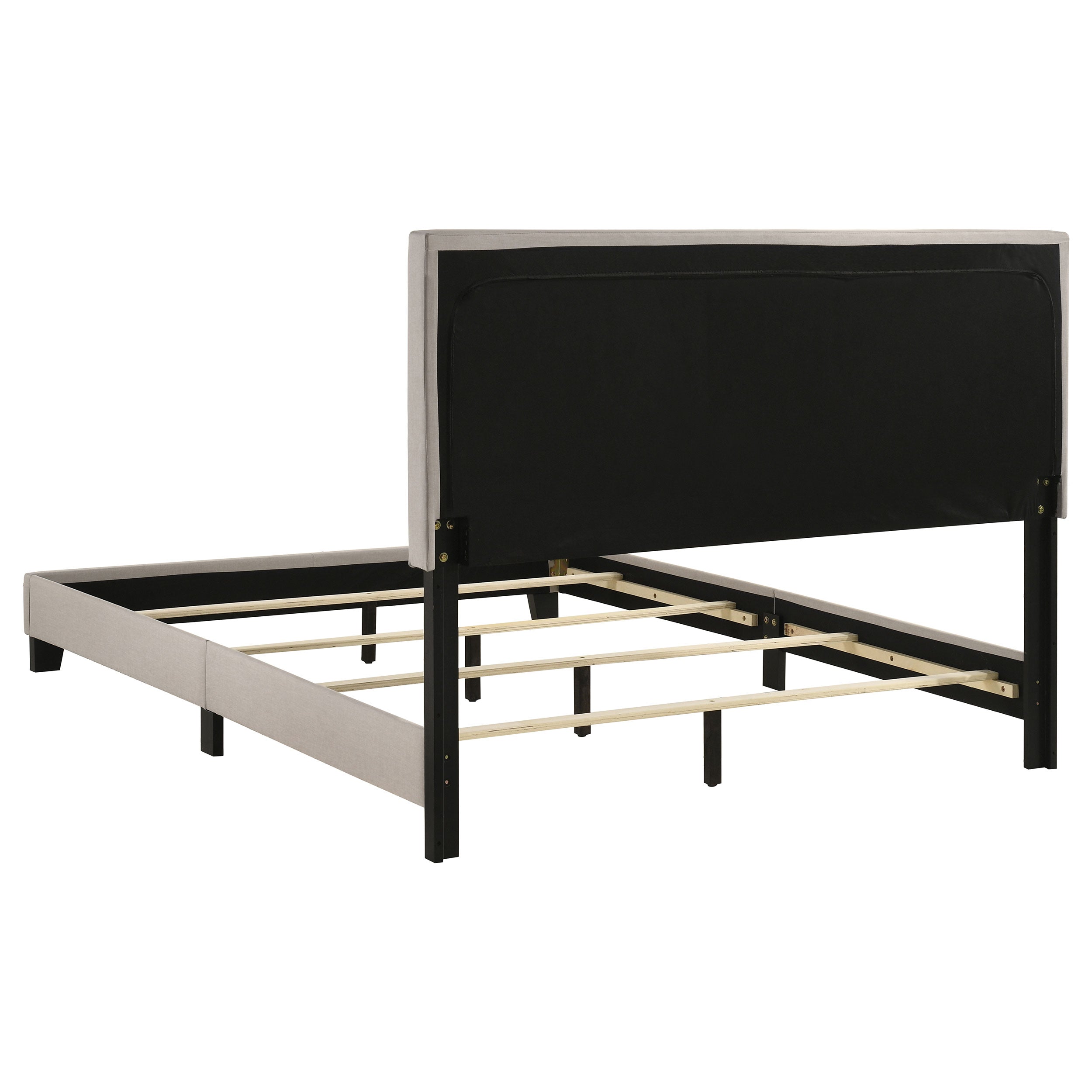 Boyd Upholstered Queen Panel Bed Ivory — view 5