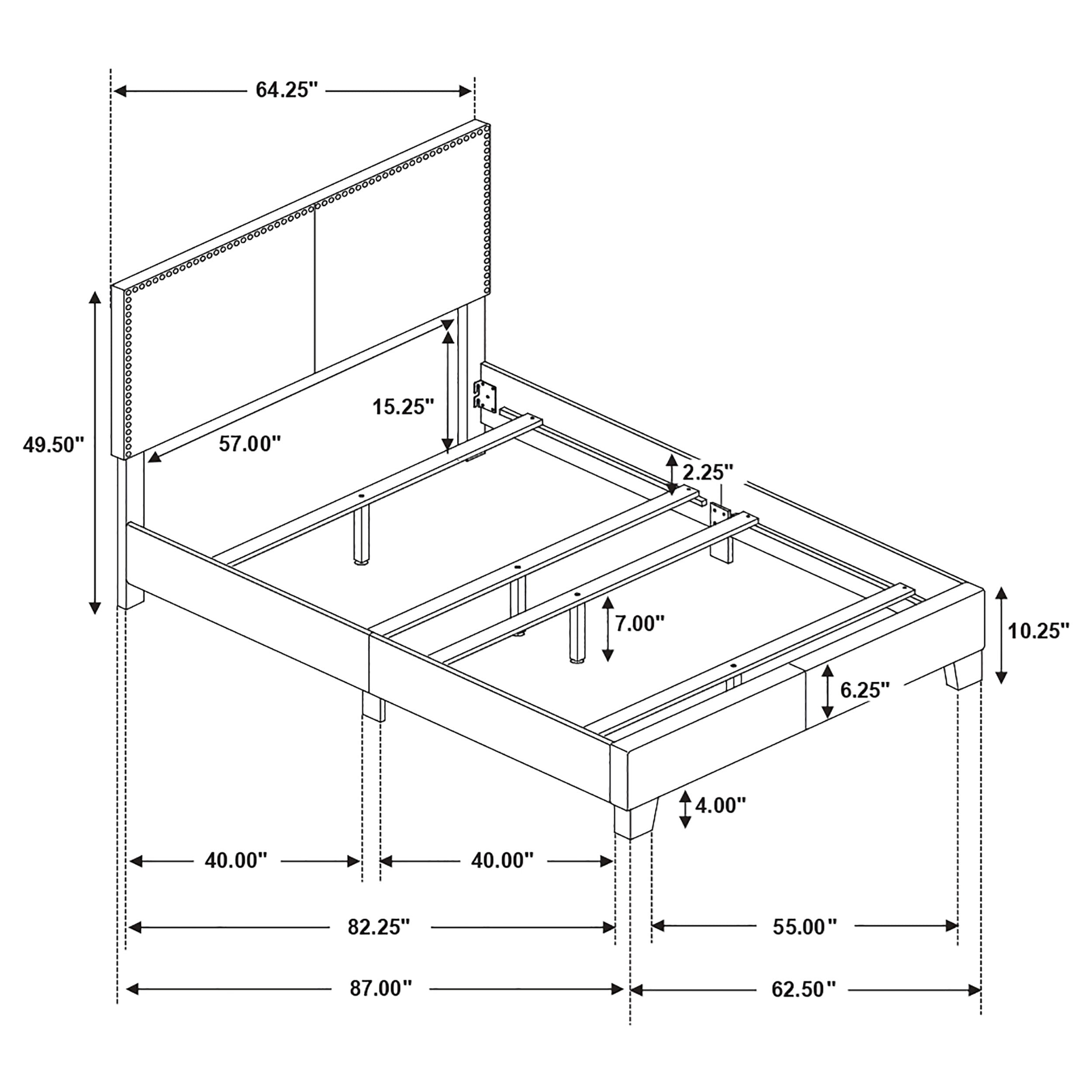 Boyd Upholstered Queen Panel Bed Charcoal — view 8
