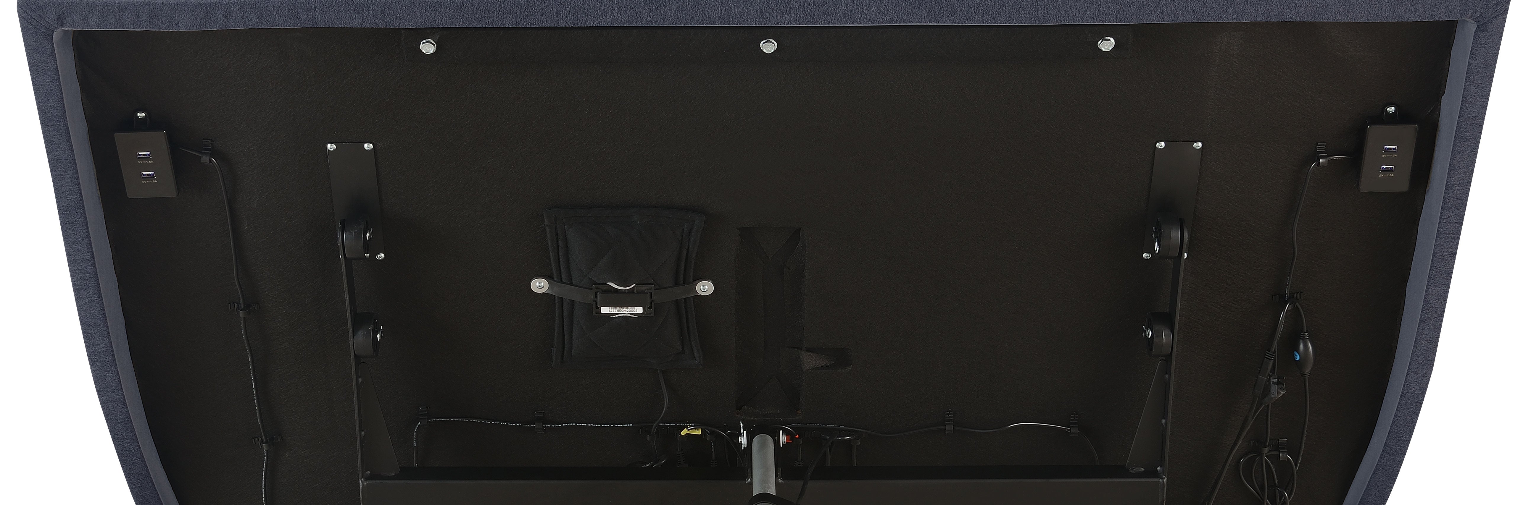 Negan Eastern King Adjustable Bed Base Grey and Black — view 14