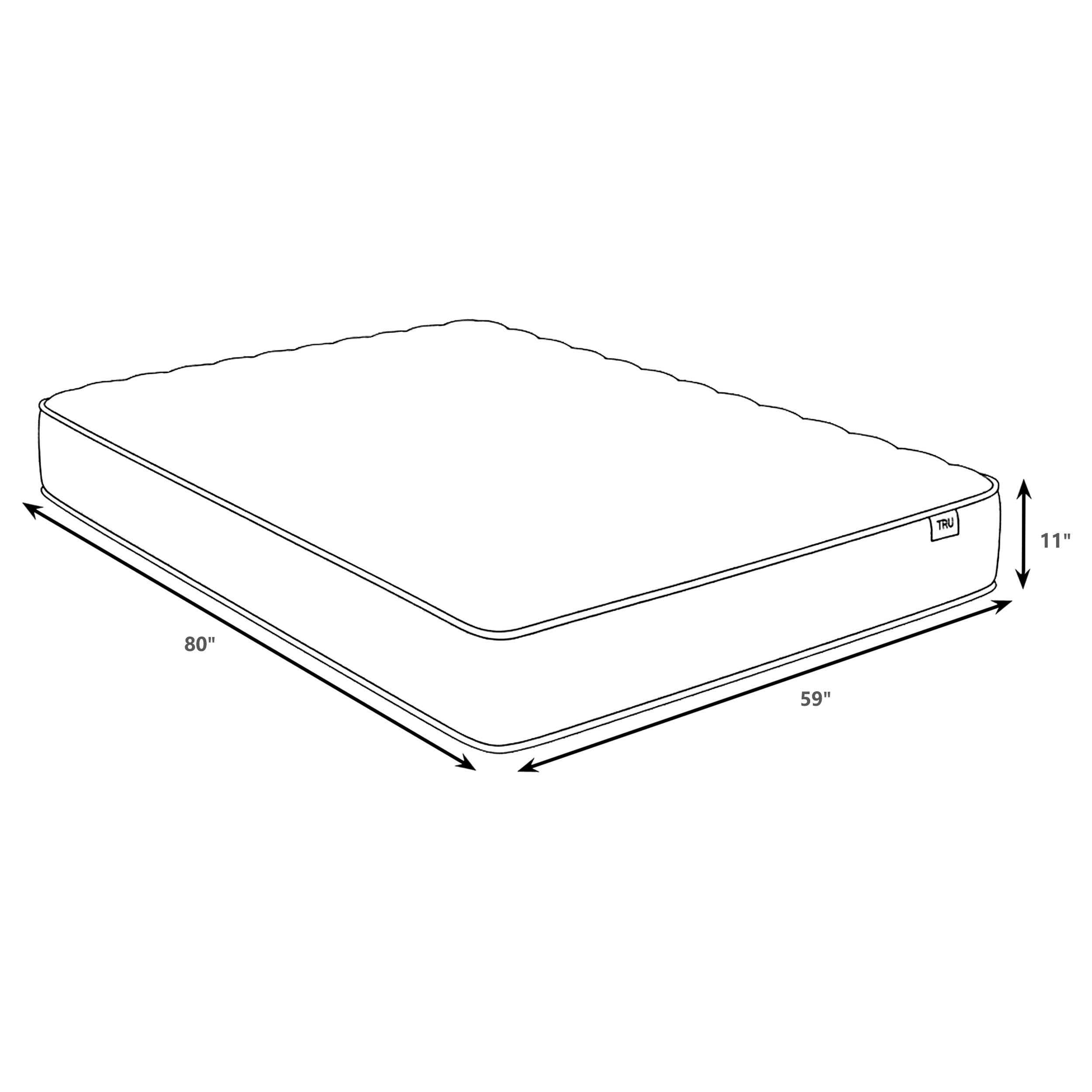 Hayes Queen Firm Tight Top Hybrid Mattress White — view 5