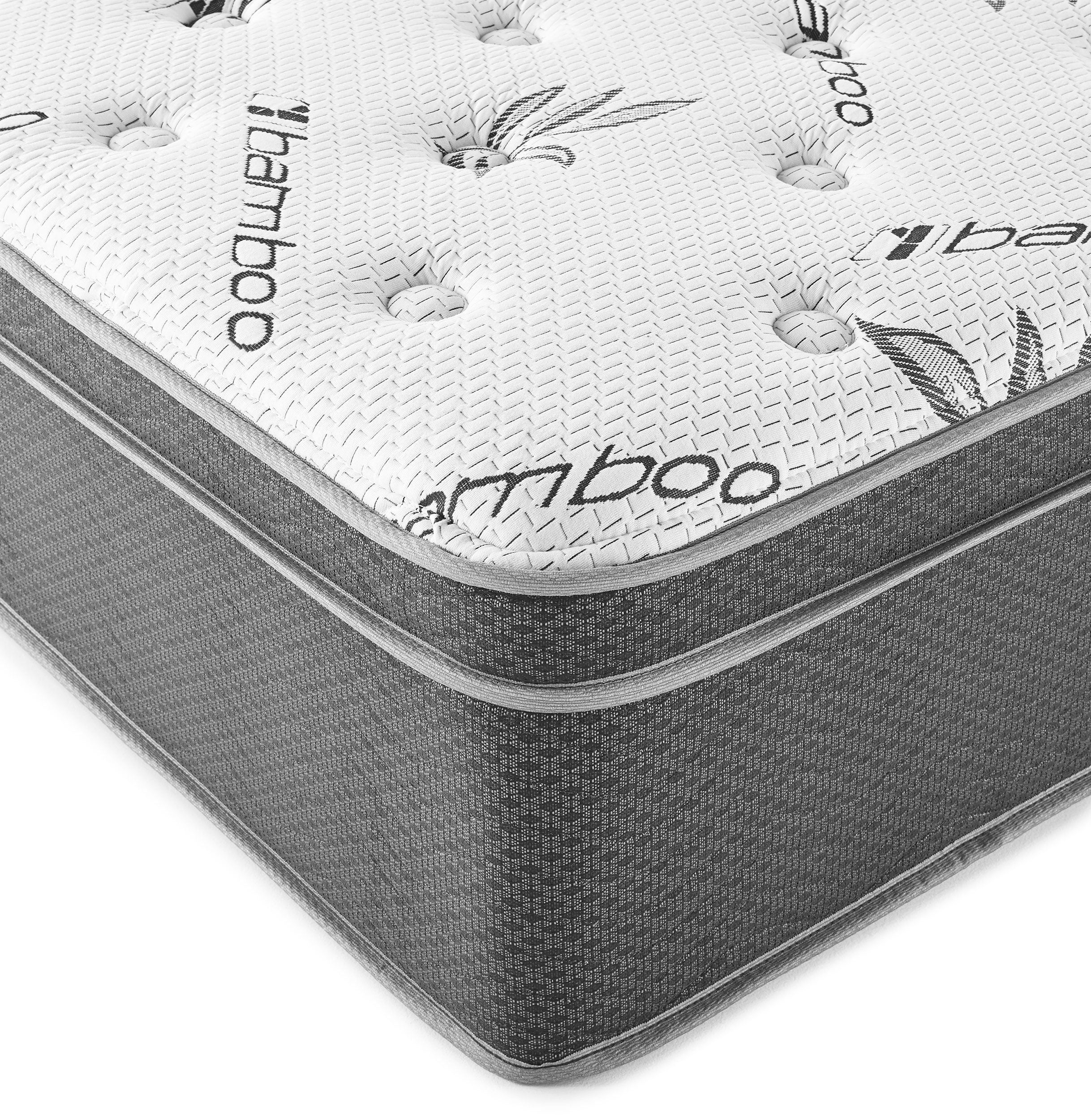 Sommet 13-inch California King Bamboo Euro Top Hybrid Mattress — view 3