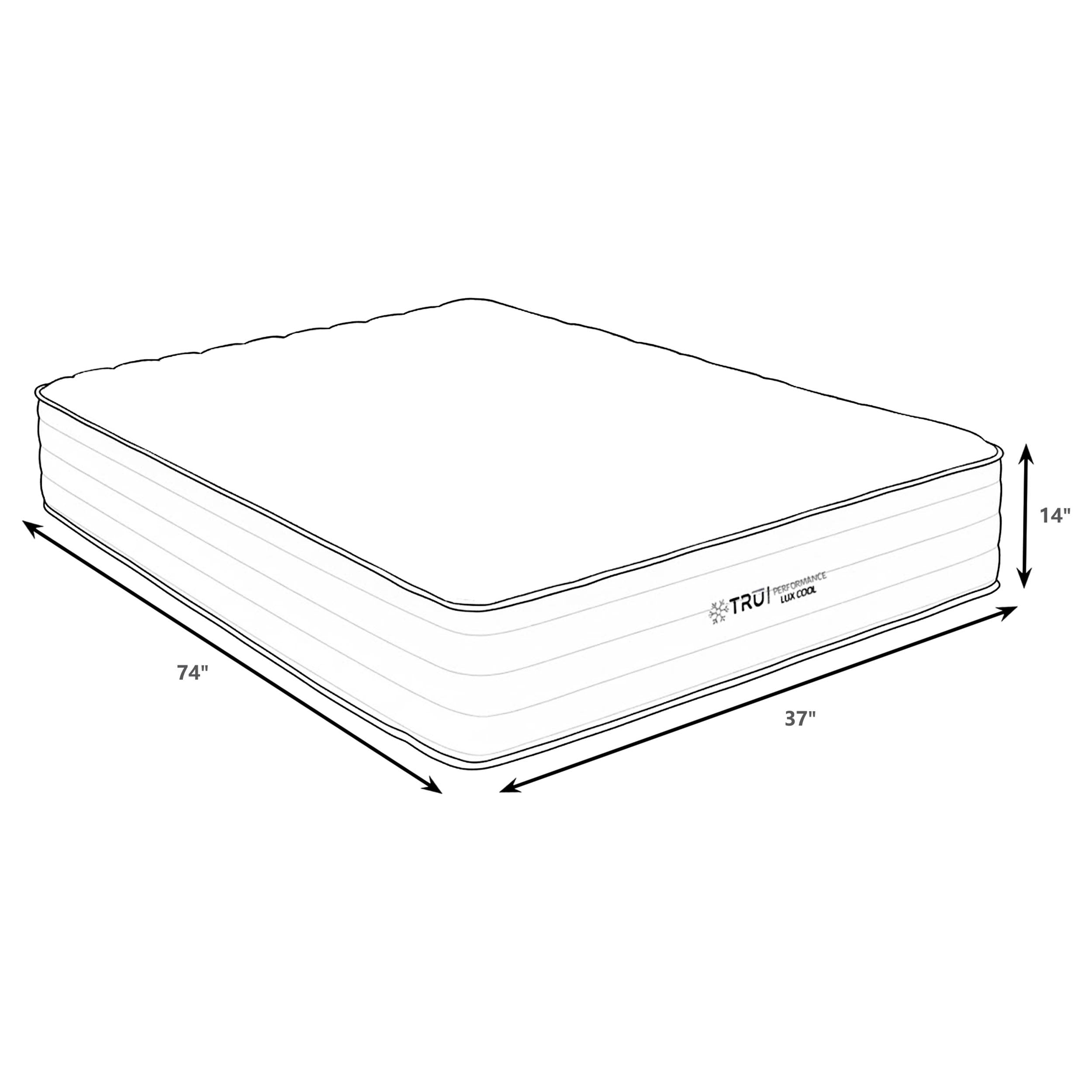 Montlake 14-inch Twin Cool Firm Memory Foam Hybrid Mattress — view 5
