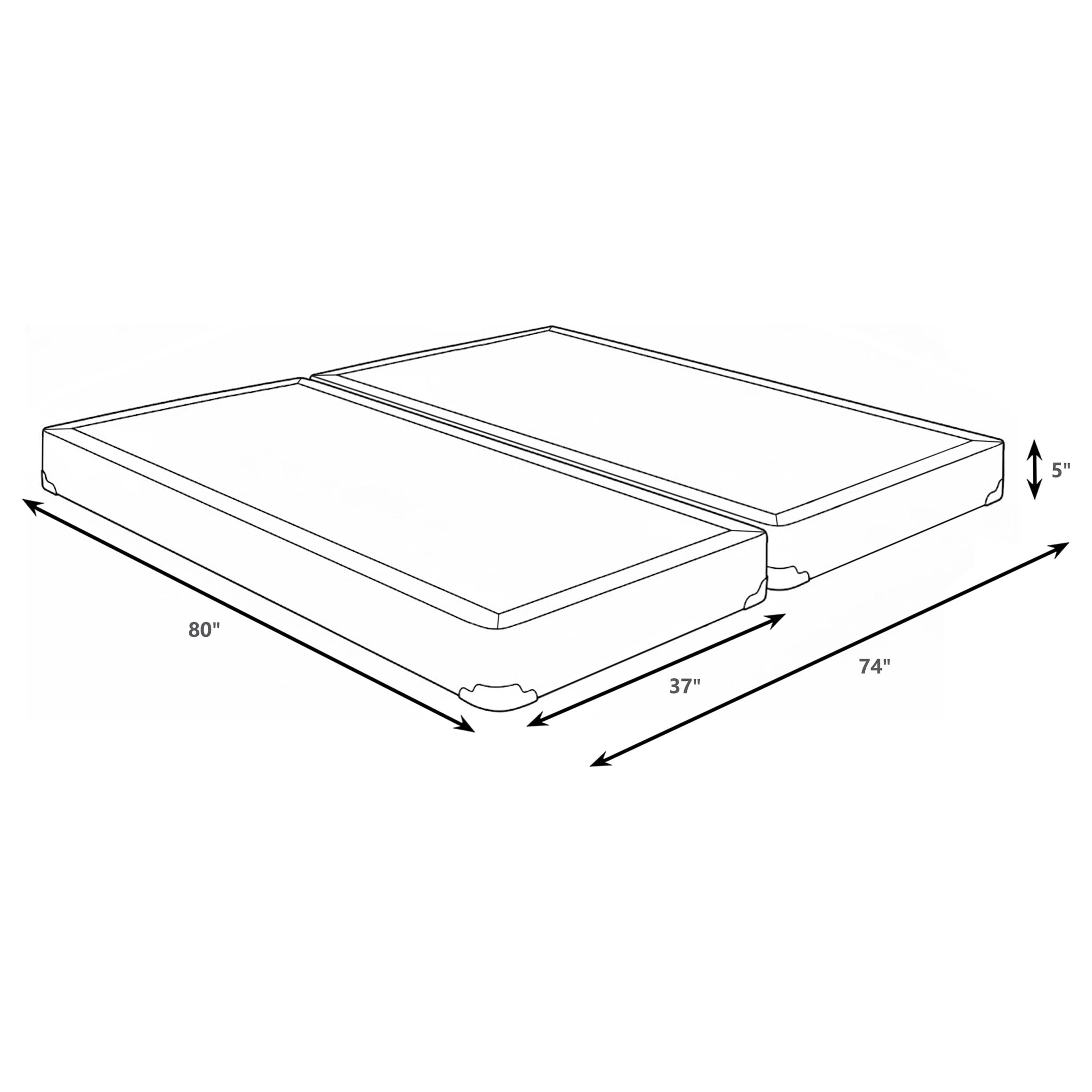 Mercer 5-inch Split Eastern King Low Profile Foundation — view 3