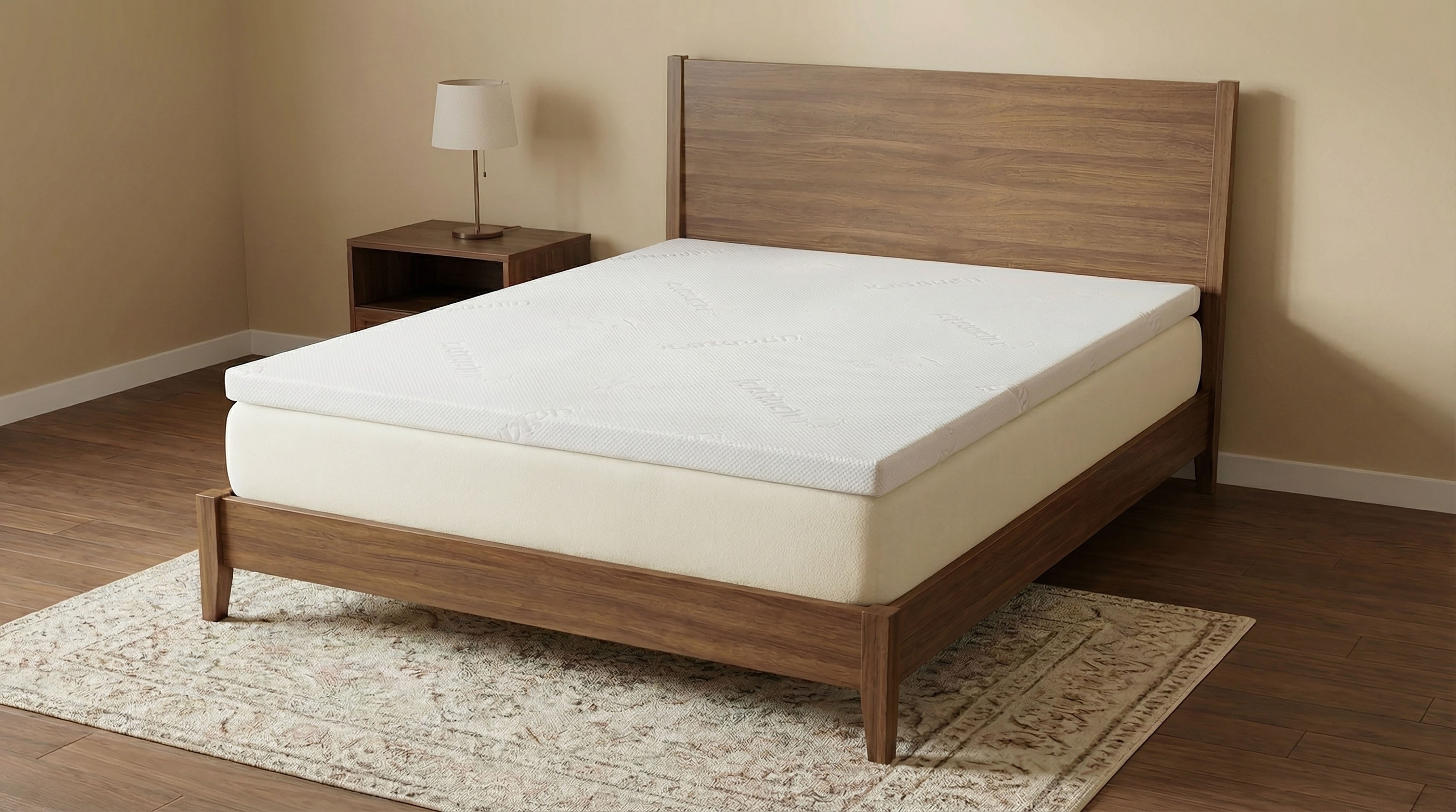Cascade 3-inch Queen Cool Memory Foam Mattress Topper — view 2